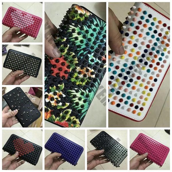 2020 red bottoms fashion colorful rivet wallet studd fashionable princess long wallet self-defense handbag ladies and men leather clutch bag, Red;black
2020 red bottoms fashion colorful rivet wallet studd fashionable princess long wallet self-defense handbag ladies and men leather clutch bag, Red;black