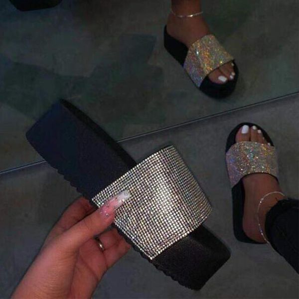 women slippers fashion ladies spring summer women waterproof platform rhinestone female slippers woman fashion beach sandals, Black
women slippers fashion ladies spring summer women waterproof platform rhinestone female slippers woman fashion beach sandals, Black