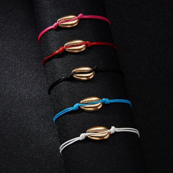 1pc handmade gold alloy shell pendant adjustable woven bracelet with make a wish cardboard for women's fashion jewelry gift, Golden;silver
1pc handmade gold alloy shell pendant adjustable woven bracelet with make a wish cardboard for women's fashion jewelry gift, Golden;silver
