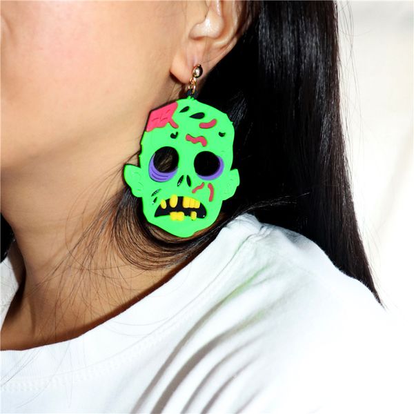 sept. halloween green zombie drop earrings for women scary ghost dangle earring girls jewellry, Silver
sept. halloween green zombie drop earrings for women scary ghost dangle earring girls jewellry, Silver