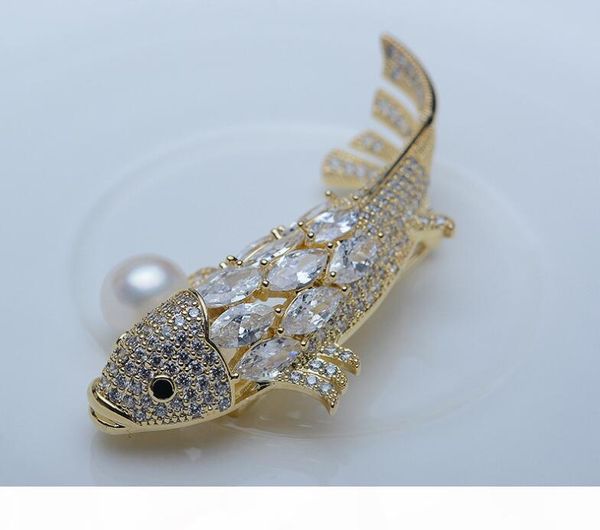 2019 new fashion brooches crystal rhinestone cute fish brooch pins hollow corsage gold brooches jewelry costume decoration, Gray
2019 new fashion brooches crystal rhinestone cute fish brooch pins hollow corsage gold brooches jewelry costume decoration, Gray