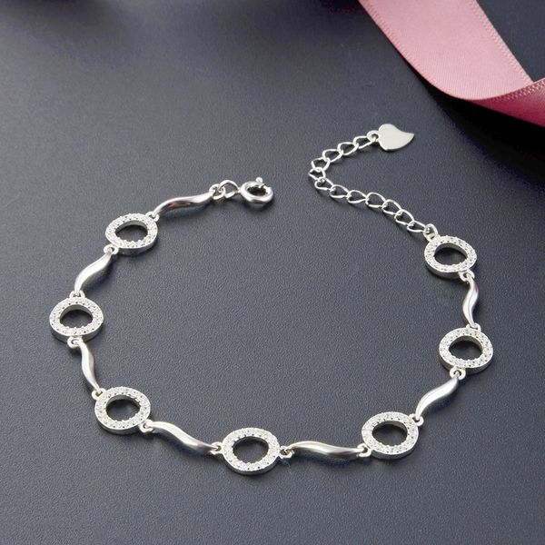 new real s925 bracelets fashion jewelry circle charm bracelet female brace lace fashion accessories jewel women, Black
new real s925 bracelets fashion jewelry circle charm bracelet female brace lace fashion accessories jewel women, Black