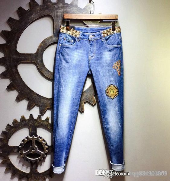 2019 mens skinny jeansfamous brand designer jeans men fashion street wear pantalon de designer pour hommes, Blue
2019 mens skinny jeansfamous brand designer jeans men fashion street wear pantalon de designer pour hommes, Blue