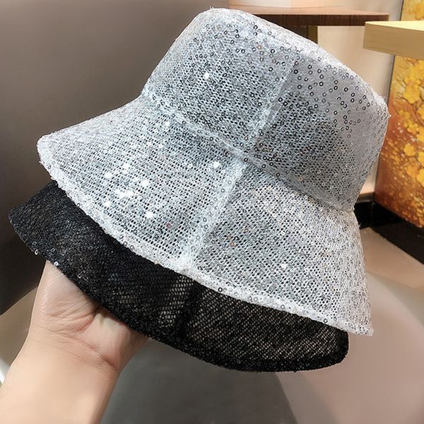 women summer hat fashion silk sequin bucket hat wide brim sun cap ladies cap breathable packable sun protective beach, Blue;gray
women summer hat fashion silk sequin bucket hat wide brim sun cap ladies cap breathable packable sun protective beach, Blue;gray