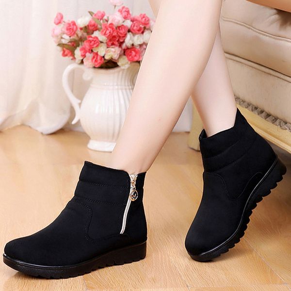 winter women boots 2020 fashion warm plush soft bottom ankle boots for women non-slip zipper female size 41 botas mujer, Black
winter women boots 2020 fashion warm plush soft bottom ankle boots for women non-slip zipper female size 41 botas mujer, Black