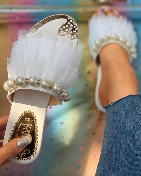 summer luxury women slippers string beads air mesh decoration open toe slides celebrities sandals outdoor female ladies shoes, Black
summer luxury women slippers string beads air mesh decoration open toe slides celebrities sandals outdoor female ladies shoes, Black