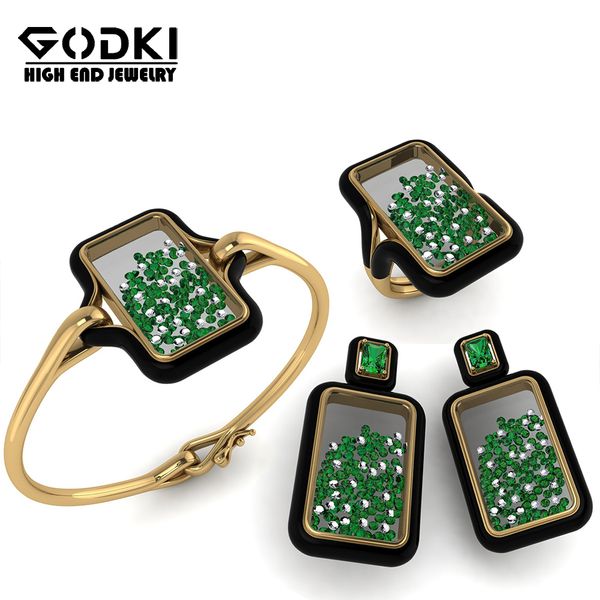 godki funny trendy 3pcs jewelry set for women wedding earring bangle ring set cubic zircon crystal aretes de mujer modernos 2020, Golden
godki funny trendy 3pcs jewelry set for women wedding earring bangle ring set cubic zircon crystal aretes de mujer modernos 2020, Golden