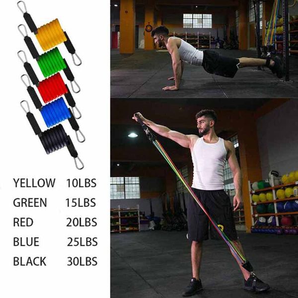 11pcs resistance band set expander 100/125/150 pound tpe workout elastic rubber band home gym body building fitness equipment
11pcs resistance band set expander 100/125/150 pound tpe workout elastic rubber band home gym body building fitness equipment