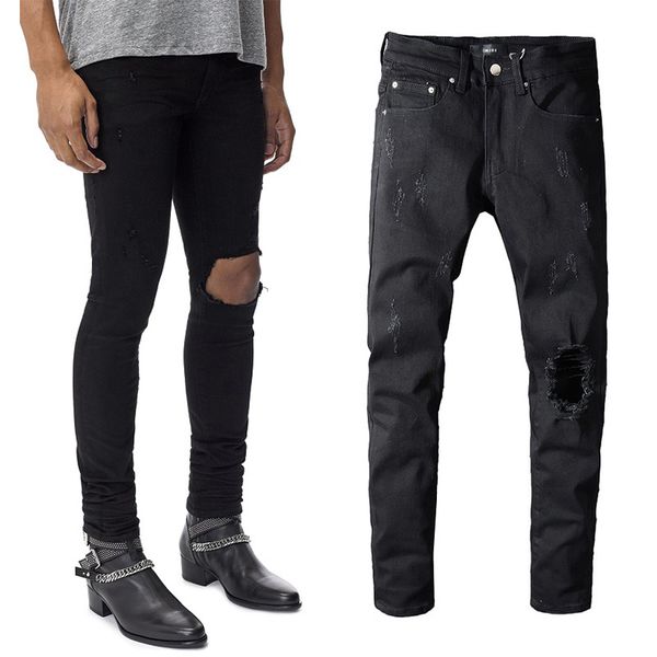 original pants miri distressed ripped biker jeans slim fit motorcycle denim for men women brand designer hip hop, Blue
original pants miri distressed ripped biker jeans slim fit motorcycle denim for men women brand designer hip hop, Blue