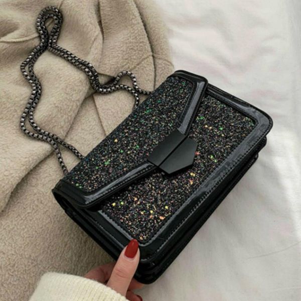 quality patent leather chain strap female shoulder bag small sequined crossbody bags for women casual ladies' messenger flap bag
quality patent leather chain strap female shoulder bag small sequined crossbody bags for women casual ladies' messenger flap bag
