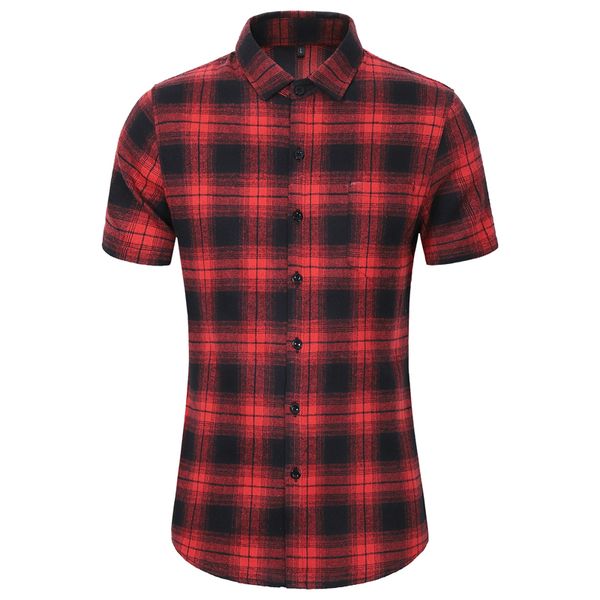 casual shirt personality simple plaid short sleeve shirts men fashion outdoor sports blouse male summer new yellow red grey, White;black
casual shirt personality simple plaid short sleeve shirts men fashion outdoor sports blouse male summer new yellow red grey, White;black