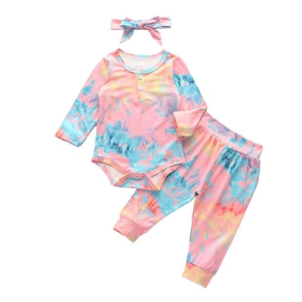 baby girls romper set fashion long sleeve pants casual color headband tie-die o neck 3 piece set, White
baby girls romper set fashion long sleeve pants casual color headband tie-die o neck 3 piece set, White