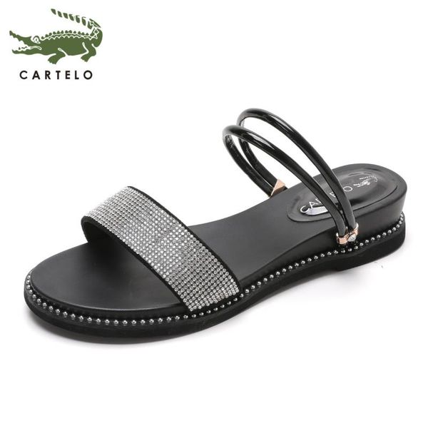 cartelo women's shoes net red new summer fairy style gentle seaside female wild vacation flat low heel rhinestone sandals women, Black
cartelo women's shoes net red new summer fairy style gentle seaside female wild vacation flat low heel rhinestone sandals women, Black