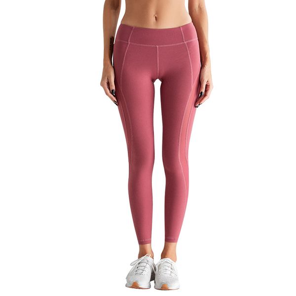 new mesh stitching hip lift fitness trousers women's running training sports tight pants elastic quick-drying yoga pants, White;red
new mesh stitching hip lift fitness trousers women's running training sports tight pants elastic quick-drying yoga pants, White;red
