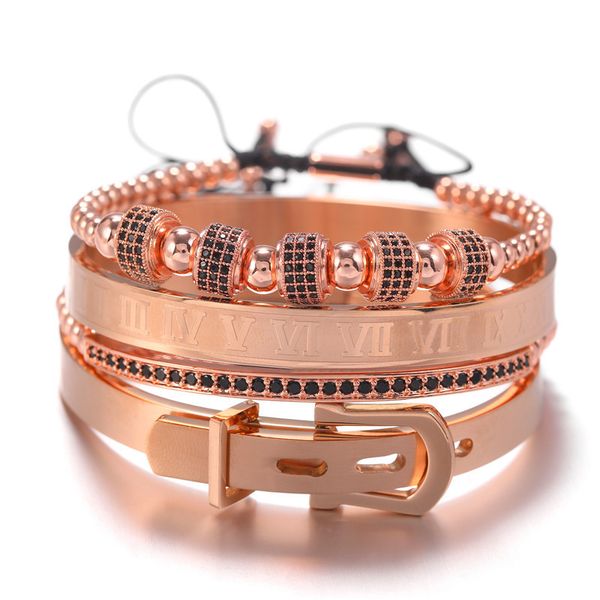 highend crossborder punk style copper zirconium crown diamond ball diamond double row crescent combination fourpiece set bracelet, Black
highend crossborder punk style copper zirconium crown diamond ball diamond double row crescent combination fourpiece set bracelet, Black