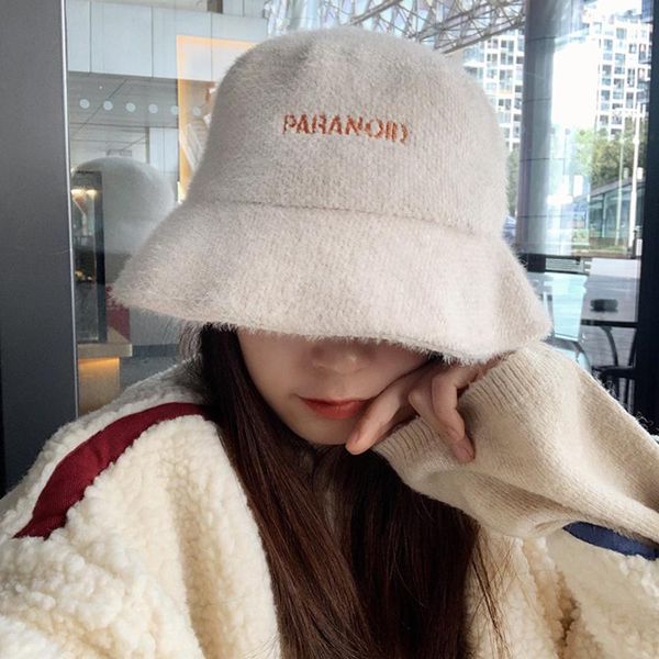 japanese autumn and winter thickened warmth plush fisherman hat women casual letter embroidery basin hat women, Blue;gray
japanese autumn and winter thickened warmth plush fisherman hat women casual letter embroidery basin hat women, Blue;gray