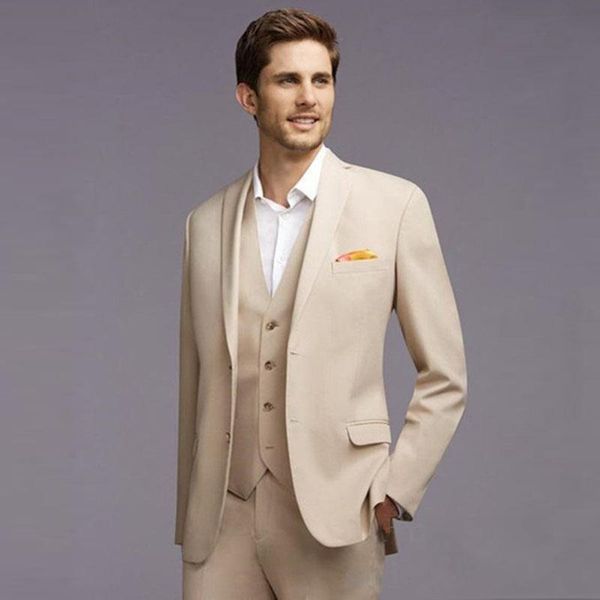 men's suits & blazers slim fit beige men wedding groom tuxedos bridegroom set 3 pieces (jacket+pants+vest) man suit blazer prom wear, White;black
men's suits & blazers slim fit beige men wedding groom tuxedos bridegroom set 3 pieces (jacket+pants+vest) man suit blazer prom wear, White;black