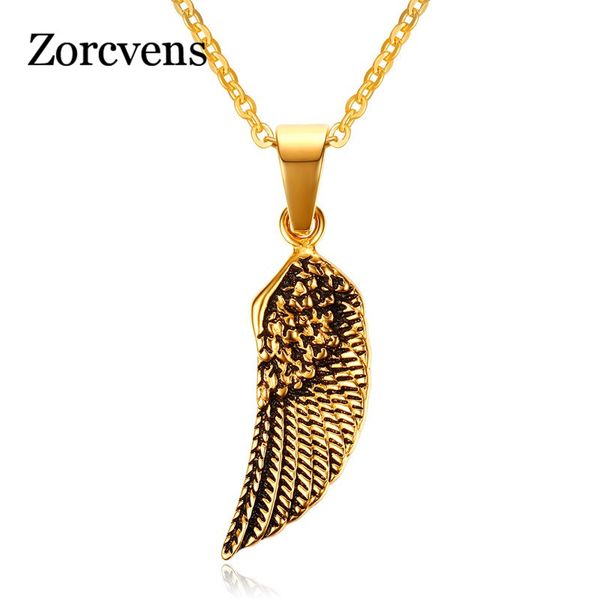 modyle vintage gold color stainless steel men's guardian angel wing pendant choker necklace women jewelry collier, Silver
modyle vintage gold color stainless steel men's guardian angel wing pendant choker necklace women jewelry collier, Silver