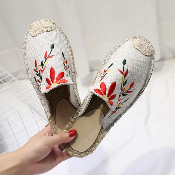 women slippers 2020 summer embroidery fisherman shoes handmade slippers for woman summer shoes female slipper plus size 43, Black
women slippers 2020 summer embroidery fisherman shoes handmade slippers for woman summer shoes female slipper plus size 43, Black
