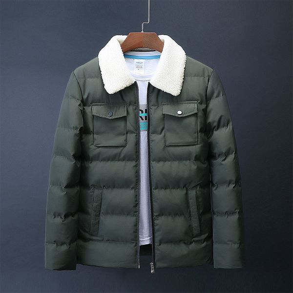men's down & parkas winter wear fold-down collar cotton-padded clothes-teenager jacket korean-style slim fit casual warm, Black
men's down & parkas winter wear fold-down collar cotton-padded clothes-teenager jacket korean-style slim fit casual warm, Black