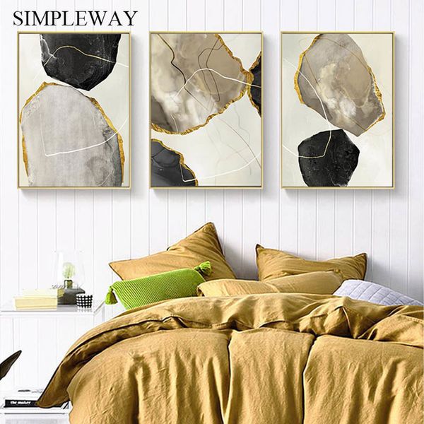 abstract shape canvas painting geometric golden wall art poster print minimalist decorative picture modern living room decor
abstract shape canvas painting geometric golden wall art poster print minimalist decorative picture modern living room decor