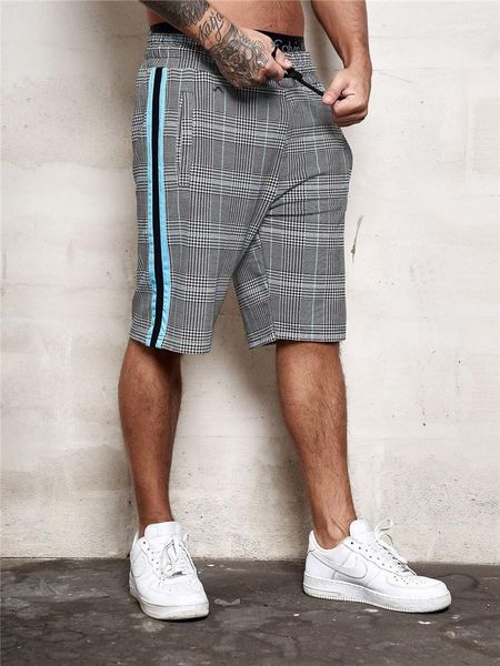 elastic waist pants mens loose beach shorts plaid printed mens drawstring shorts casual summer knee length, White;black
elastic waist pants mens loose beach shorts plaid printed mens drawstring shorts casual summer knee length, White;black