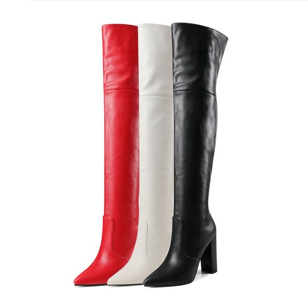 women thigh high boots autumn winter boots ladies fashion long booties party wedding shoes woman 2020 slim over the knee, Black
women thigh high boots autumn winter boots ladies fashion long booties party wedding shoes woman 2020 slim over the knee, Black