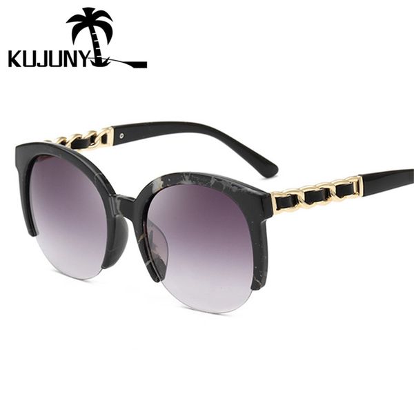 kujuny 2020 women sunglasses men designer vintage sun glasses round frame eyeglasses classic goggles eyewear, White;black
kujuny 2020 women sunglasses men designer vintage sun glasses round frame eyeglasses classic goggles eyewear, White;black