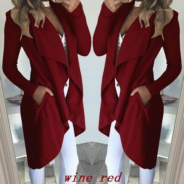 casual ol style coats irregular solid color womens windbreakers lapel neck long sleeve windproof autumn spring womens designer trench coats, Tan;black
casual ol style coats irregular solid color womens windbreakers lapel neck long sleeve windproof autumn spring womens designer trench coats, Tan;black