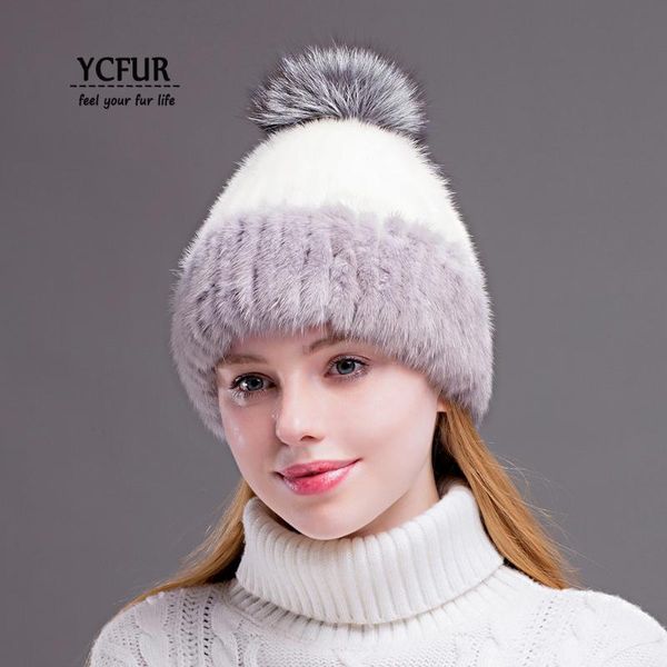 ycfur winter caps hats beanies for women sew stripes genuine hat cap female real fur beanie hat with fur pom hats, Blue;gray
ycfur winter caps hats beanies for women sew stripes genuine hat cap female real fur beanie hat with fur pom hats, Blue;gray