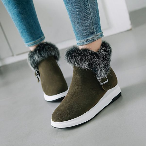 women's boots waterproof winter shoes women's snow boots thick high heels to keep warm ankle winter 32--43size, Black 
women's boots waterproof winter shoes women's snow boots thick high heels to keep warm ankle winter 32--43size, Black
