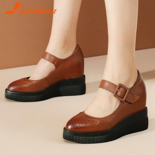 karin increased internal 4.5 cm new arrival genuine leather buckle strap shallow platform casual women shoes, Black
karin increased internal 4.5 cm new arrival genuine leather buckle strap shallow platform casual women shoes, Black