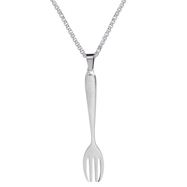 fork necklace100% full staineless steel, Silver
fork necklace100% full staineless steel, Silver