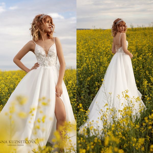 2021 elegant wedding dresses with wrap lace appliques split bridal gowns custom made backless sweep train a-line wedding dress, White
2021 elegant wedding dresses with wrap lace appliques split bridal gowns custom made backless sweep train a-line wedding dress, White