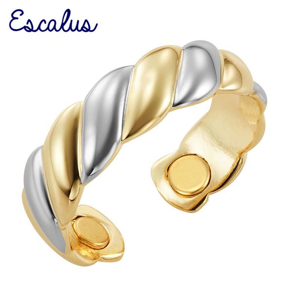 escalus party 2-tone gold silver color round magnetic women ring resizable female magnet rings jewelry finger wear, Golden;silver
escalus party 2-tone gold silver color round magnetic women ring resizable female magnet rings jewelry finger wear, Golden;silver