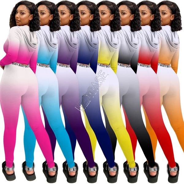 women bodysuit tracksuit color gradient sweat suit zipper hooded hoodies long sleeve pullover legging pants sportwear 2pcs/set d91605, Gray
women bodysuit tracksuit color gradient sweat suit zipper hooded hoodies long sleeve pullover legging pants sportwear 2pcs/set d91605, Gray