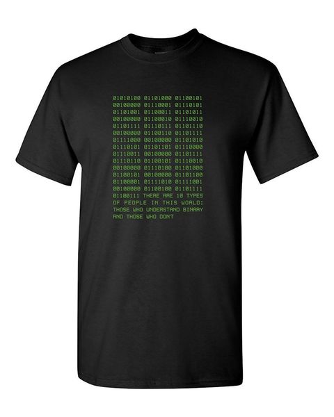 2019 new short sleeve casual binary computer programmer technology funny humor pun men graphic man t shirt good quality
2019 new short sleeve casual binary computer programmer technology funny humor pun men graphic man t shirt good quality