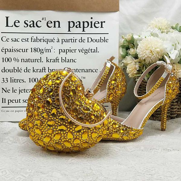 dress shoes baoyafang golden crystal wedding and bags set ladies party fashion with matching ankle strap, Black
dress shoes baoyafang golden crystal wedding and bags set ladies party fashion with matching ankle strap, Black