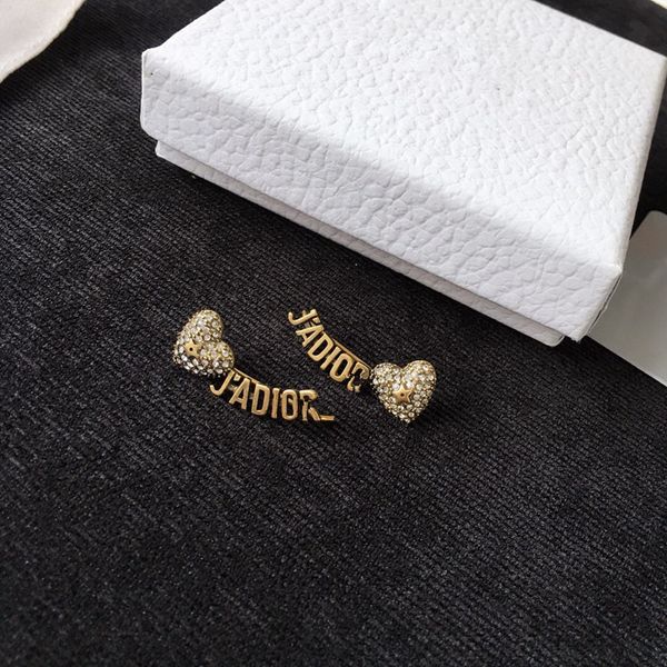 d new ja letter full diamond earrings 925 silver women's ear ring jewelry high version anti-allergy, White;black
d new ja letter full diamond earrings 925 silver women's ear ring jewelry high version anti-allergy, White;black