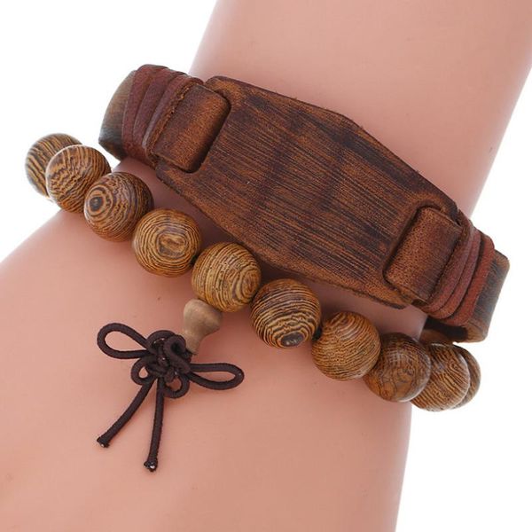 fashion vintage brown bracelet set retro wide genuine leather wristbands adjustable wood beads charm bangles punk hiphop jewelry, Golden;silver
fashion vintage brown bracelet set retro wide genuine leather wristbands adjustable wood beads charm bangles punk hiphop jewelry, Golden;silver