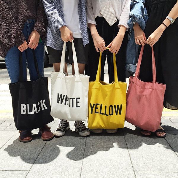 women canvas tote bag shoulder bag concise letter printing shoulder cloth bags ladies duty cotton shopping bags bolsos #t1p
women canvas tote bag shoulder bag concise letter printing shoulder cloth bags ladies duty cotton shopping bags bolsos #t1p