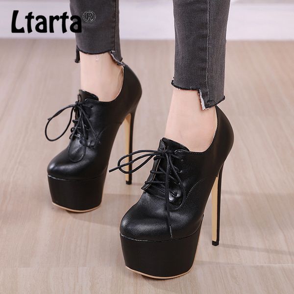 ltarta 2020 high heels women platform boots spring naked boots high heel lace-up shoes stiletto platform heels shoes, Black
ltarta 2020 high heels women platform boots spring naked boots high heel lace-up shoes stiletto platform heels shoes, Black