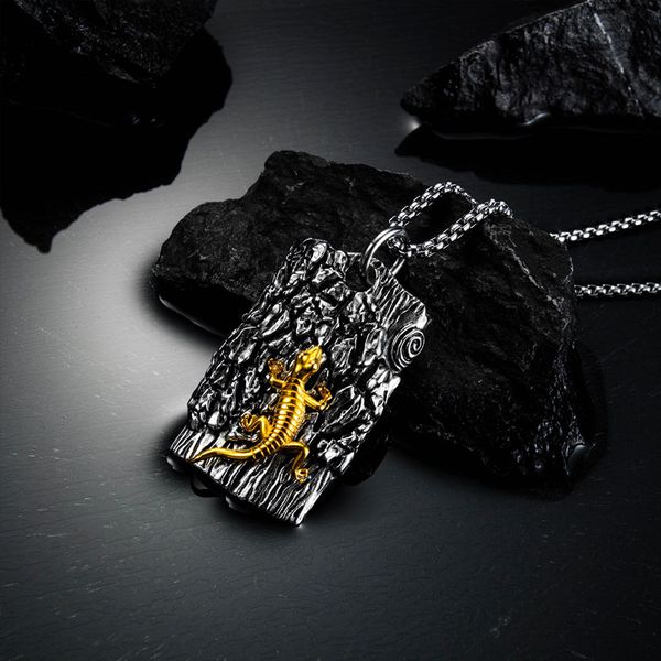 men's necklace hip hop animal lizard pendant gold necklace chain stainless steel gecko choker jewelry on neck wholesale, Silver
men's necklace hip hop animal lizard pendant gold necklace chain stainless steel gecko choker jewelry on neck wholesale, Silver