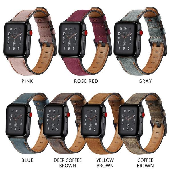 ремень из натуральной кожи группы замена iwatch series 5 4 3 2 1 apple наблюдать 44мм 42мм 40мм 38мм
