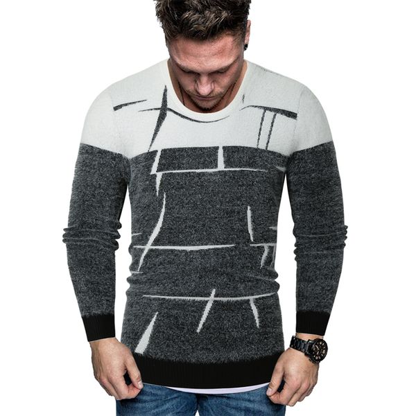 men's sweaters 2021 neue herbst mode marke casual pullover oansatz slim fit stricken herren und männer -xxl, White;black
men's sweaters 2021 neue herbst mode marke casual pullover oansatz slim fit stricken herren und männer -xxl, White;black