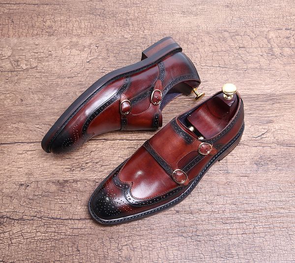 oxfords monk handmade dress work business office formal italian leather shoes for man double buckles retro oxfords shoes, Black
oxfords monk handmade dress work business office formal italian leather shoes for man double buckles retro oxfords shoes, Black
