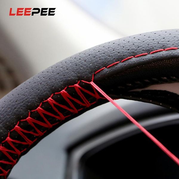 leepee car steering wheel cover braid on steering wheel with needles and thread artificial leather diameter 38/40cm car-styling
leepee car steering wheel cover braid on steering wheel with needles and thread artificial leather diameter 38/40cm car-styling