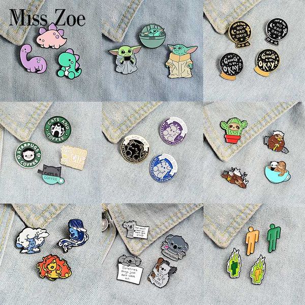 3~4pcs/set cuty animal baby enamel pin koala t-rex brooch lapel pin dog cat badge sloth magic ball jewelry gift amazing price, Gray
3~4pcs/set cuty animal baby enamel pin koala t-rex brooch lapel pin dog cat badge sloth magic ball jewelry gift amazing price, Gray