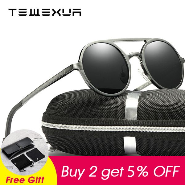 tewexua brand 2020 new style retro punk round polarized sunglasses men glasses vintage women sun glasses uv400, White;black 
tewexua brand 2020 new style retro punk round polarized sunglasses men glasses vintage women sun glasses uv400, White;black