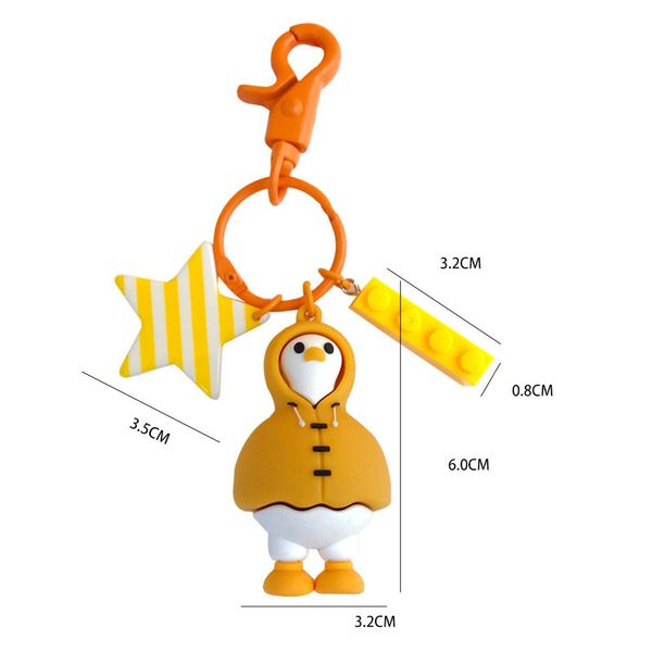 selling creative personalized cartoon soft pvc sweater duck key chain ins trend car key chain, Black
selling creative personalized cartoon soft pvc sweater duck key chain ins trend car key chain, Black